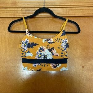 Senita Athletics Phoenix Cropkini Swim Top in Wild Honey Size Small